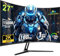 Amzfast 27 Inch 1440p Curved Gaming Monitor - WQHD 2560x1440, 180Hz, 1500R, 1ms MPRT, Adaptive-Sync, 120% sRGB, HDMI 2.0/DP 1.2 (AMZG27C1Q)
