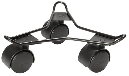 WAGNER Pflanzenroller DRAHT Ø 23 x 6,5 cm I Pflanzenroller für Innenbereich I Blumenroller aus beschichtetem Stahl I Kübelroller schwarz I Tragkraft 60 kg - 20096001