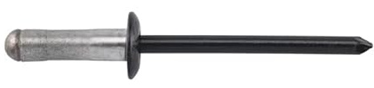 Blindnieten Flachkopf Ø 4 mm in Alu/Edelstahl Länge 10 mm Nieten Flachrundkopf (100, für anthrazit RAL 7016, 4 x 10 mm)