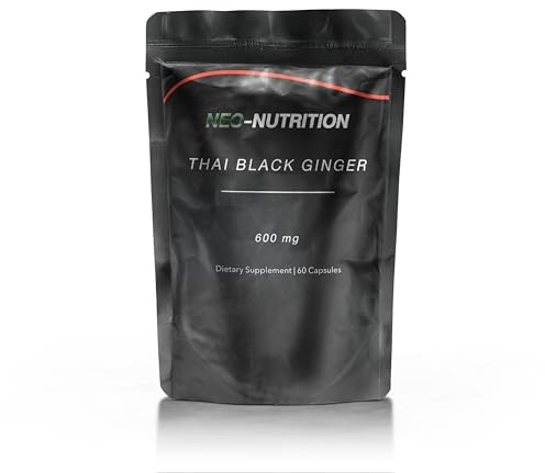 Pure Black Ginger Capsules - 60 Capsules | Kaempferia Parviflora Extract (Thai Ginseng) Supplement | Anti-Aging and Pure