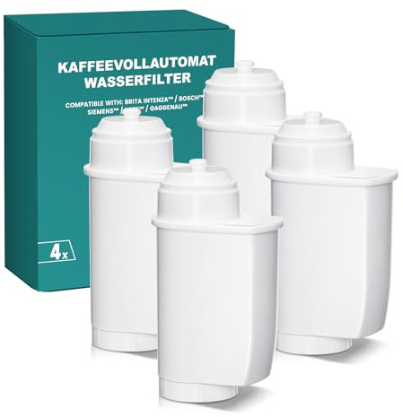 Filswa Water Filter for Siemens EQ Series, EQ6 Plus S700, EQ9 S900/S500, EQ700, EQ500 - Compatible with Brita Intenza, TCZ70003, TZ70033A - Fully Automatic Coffee Machine Filter Cartridges Coffee