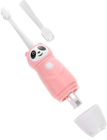 Kinderzahnbürste Elektrisch mit Ipx7, Pp, für Babys und Kinder, Rosa | Tiefenreinigung, Schützt den Zahnschmelz, Angenehmes Gefühl, 1 Satz, Aaa Batterie nicht Enthalten