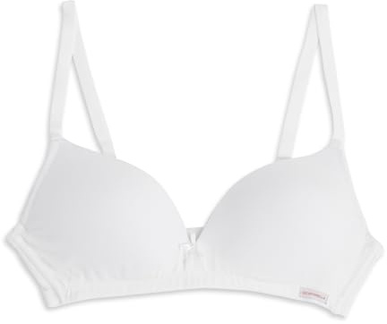 Cotonella, Reggiseno in Morbido Cotone con Coppe Preformate e Foderate in Cotone - Spalline Regolabili e Gancio a 4 Livelli di Regolazione - Art. ADD23
