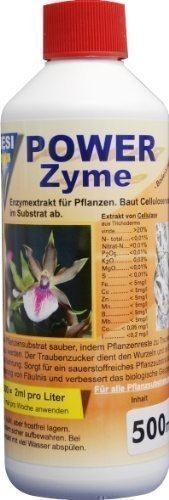 Hesi Power Zyme 0,5 L Flüssigkeit Dünger für Hauspflanzen und Indoor-Gärten sowie Outdoor-Gärten und -Pflanzen
