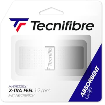 Tecnifibre Unisex_Adult X-tra Feel ATP Weiss Basic Grip Tapes, Bianco, Misura Standard