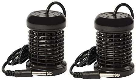 2x Bobine d'électrode à réseau d'ions avec fiche jack 6,3 mm pour Detox Ion Cleanser, Royal Spa et autres appareils, noir