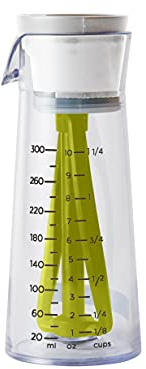 Chef'n Emulstir Salad Dressing Mixer Bottle, Make Salad Dressings and Vinaigrettes in Seconds, 300 ml,Green