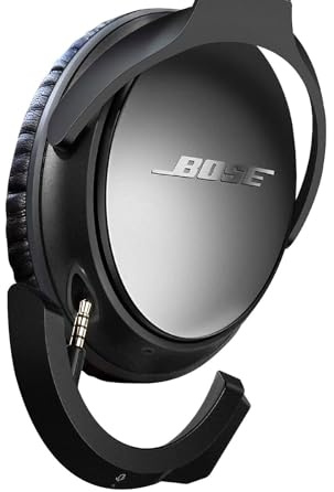 YOCOWOCO Drahtloser Bluetooth Adapter für Bose QuietComfort 25, Schwarz | Kabelloses Audio Adapter für Bose QC 25 Kopfhörer mit aptX, Mikrofon, Lautstärkeregelung
