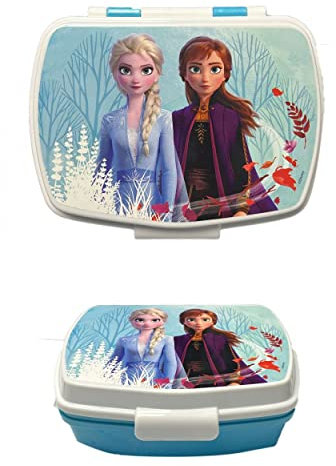 Hogar y Mas Sandwichera Infantil de Plástico Duro, Reutilizable para Niños de Princesa del FRÍO II. Productos Disney 17,5x13,5x5,5 cm