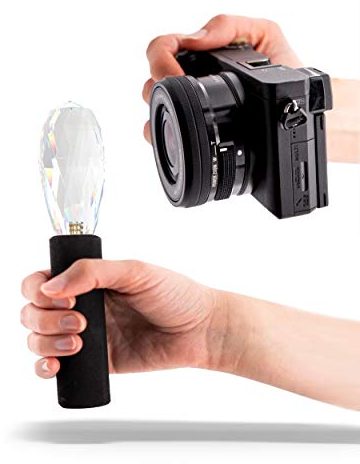 Drop Prisma für Fotografen - Handle, 1/4 Gewinde, Kristall Optik, Regenbogen Effekt, Glaskugel, Geschenk