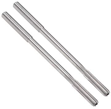 sourcing map 2St Spannreibahle HSS Kobalt M35 Reibahle D4 6 Gerade Flöte Rundschaftfräser 4,3mm