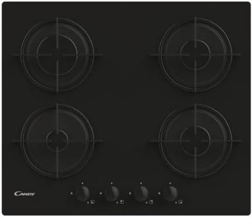 Candy CVW6BB, Plaque de cuisson à gaz, Black
