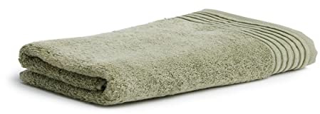 Möve Loft Uni mit Chenillebiesen Duschtuch 80 x 150 cm aus 100% Baumwolle (Spinair), Moss