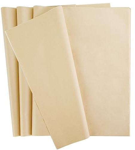 VGOODALL 75 fogli di carta velina Kraft, 50 cm x 35 cm, colore marrone sfuso, per feste di compleanno, vacanze, matrimoni, artigianato, decorazioni
