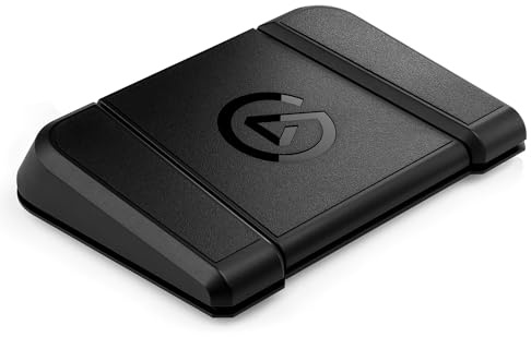Elgato Stream Deck Pedal – Hands-Free Studio Controller, 3 macro footswitches, trigger actions in apps and software like OBS, Twitch, YouTube and more, works with Mac and PC (Renewed)