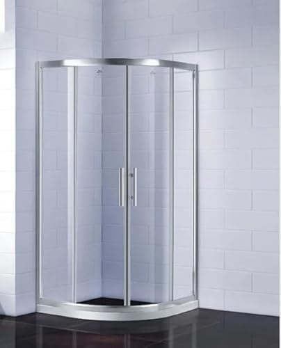 Quadrant Shower Enclosure 700 mm Chrome Frame Walk in Corner Cubicle (700mm Quadrant)