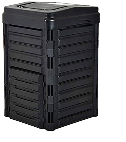 Máquina de compostaje Contenedor de compostaje de jardín de 88 galones (336 L), material libre de BPA Compostador grande for exteriores for la creación rápida de suelo fértil, fácil montaje, compostaj