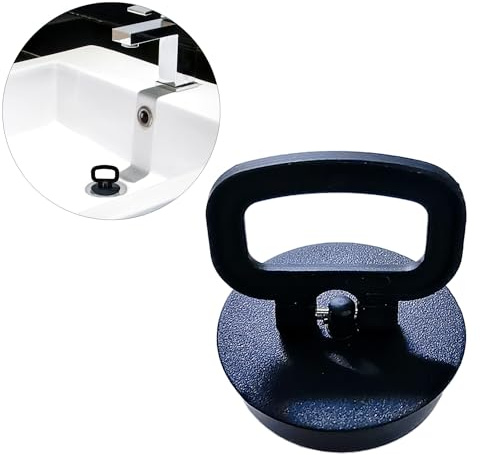 Tomario 44mm Abflussstopfen mit Handgriff, Spüle Abfluss Stöpsel Gummi Stöpsel Waschbeckenstöpsel für Spüle für Küche Bad Waschbecken Abfluss Stopper(Größe zwischen 42.5 bis 45mm)