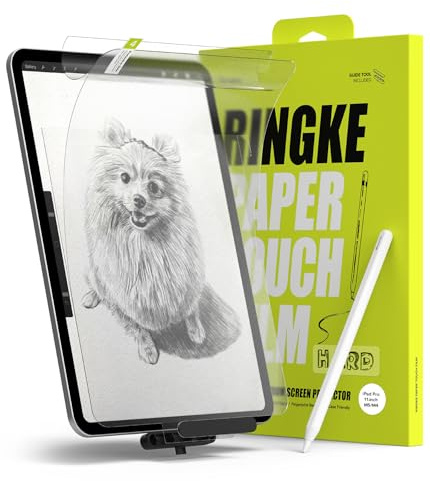 Ringke Paper Touch Film Hard for iPad Pro 11-inch M5 / M4 (2025/2024) [2 Pack] [Paper-Like Texture] Anti-Glare Matte Coating Film with Easy Installation Tool