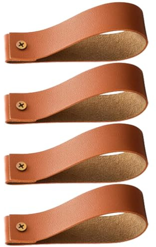 Alipis 4Er Set Pu-Gardinenstangenbänder Wandmontierte Pu-Haken Gardinenstangenhalter Aus Pu-Leder Boho Wandbehang Für Bad Küche Schlafzimmer Zum Aufhängen Von Handtüchern