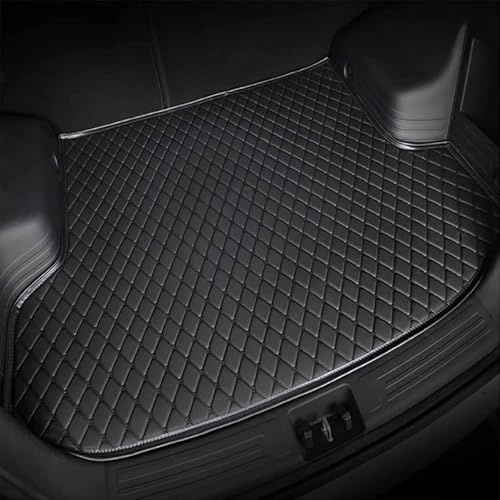 CWYLF Car Boot Liners Mats for Range Rover Evoque 2019-2023 2024, Leather Car Trunk Mat Protector Pad Waterproof Anti-scratch Anti-slip Car Accessories,Black