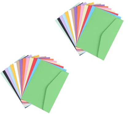 HOODANCOS Teiliges Umschläge Einfarbig Stabile Papierumschläge Kreative Postkartenumschläge Für Einladungen Geburtstagskarten Und Bastelprojekte