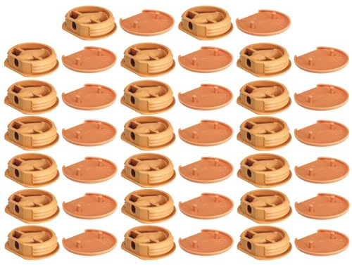 cyclingcolors 20x Ferrure d'assemblage beige avec cache en plastique idéal caravane bateaux vans camping-cars camions aménagés Connecteur Fixation Meuble Cuisine, capuchon beige RAL 1011