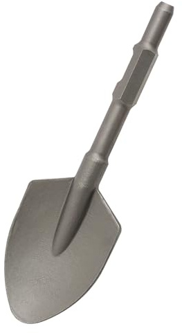 Burin bêche avec mallette en plastique 44 x 13,5 cm Burin pour la construction, l'aménagement paysager, le béton, la brique, la pierre