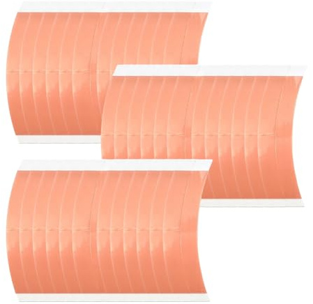 Kdouehg Cinta de Peluca Roja para Pelucas de Encaje 36 Piezas Tiras de Cinta Adhesiva Impermeable Fuerte de Doble Cara Cinta de Peluca para Peluca de Encaje Tupé