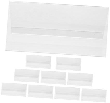 MAGICLULU 10 Pièces Plaque Nominative De Bureau Acrylique Plaque De Table pour Salle De Conférence avec Support