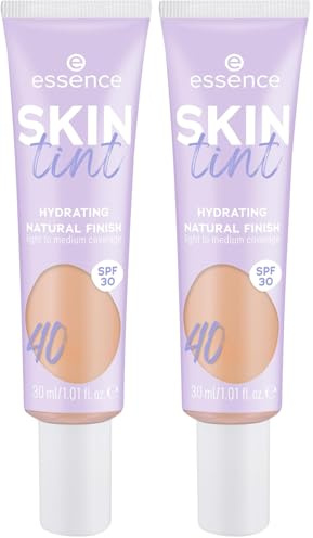 ESSENCE SKIN TINT CREMA HIDRATANTE CON COLOR 40 (Paquete de 2)