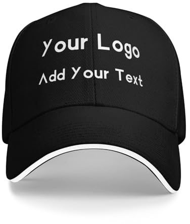 AMZLRR Baseballkappe personalisiertes Cap selbst gestalten mit Foto/Logo/Text gestalten | Verstellbare Cap für Männer & Frauen