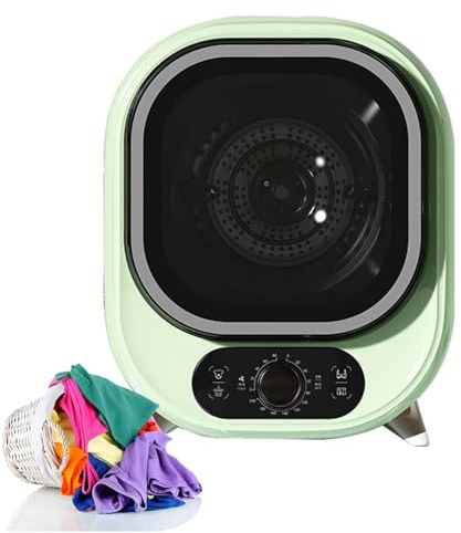MNBVH Secador de vaso pequeño de 5 kg, 450 W de acero inoxidable, secador de ventilación compacto, capacidad de 0,8 kg, viento frío y caliente, secado silencioso, sonda de control de temperatura doble