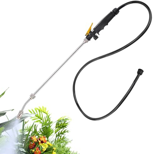 Varilla de riego telescópica ergonómica para jardín, riego ajustable para jardín, plantas, césped, verduras