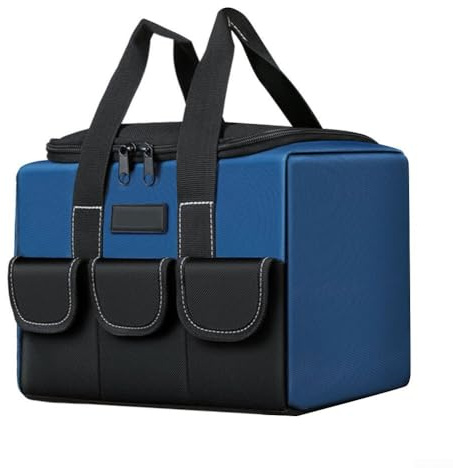 MeevrgR Sac à outils d'électricien 33 cm avec tissu Oxford imperméable, design multi-poches pour électricien, rangement d'outils et clés