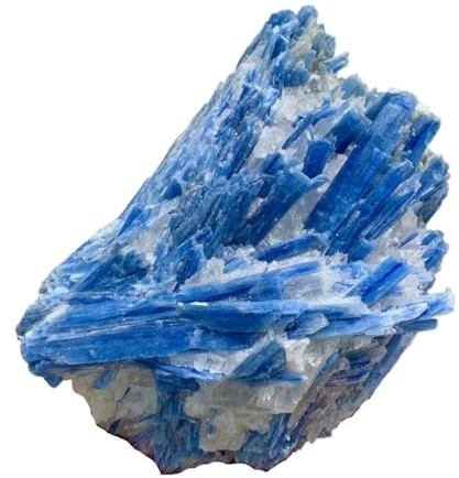 HUJWLBWF 1 Pieza de 1300-1400 g cianita Azul con Cristal Cuarzo en Bruto