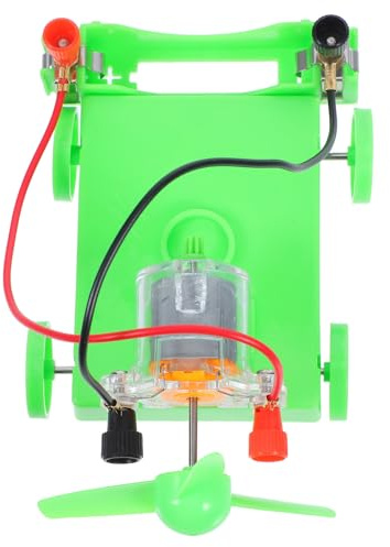 Toyvian Kit de Coche de Juguete Propulsado por Viento, Modelo de Experimento Científico Eléctrico sin Batería, Material para Proyecto Educativo de Física y Energía Eólica, Bricolaje