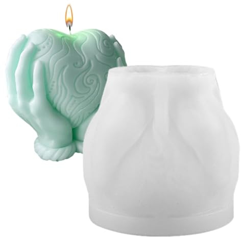 per a forma di cuore, Stampo per San con amore in mano, in silicone per gesso a sformatura rapida per decorazioni domestiche, Aromaterapia,