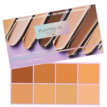Palette di correttore di colore da 11 g, 8 colori opachi, crema correttore impermeabile, kit per trucco viso, palette di correzione multi-tonalità per occhiaie, imperfezioni e