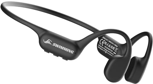 Guudsoud Swimming Headphones, IP68 Waterproof Bone Conduction Headphones MP3 Player 32GB Memory, Bluetooth 5.4, Underwater Sports Earphones,Open Ear Design,for Swimming,Running,Cycling,Workout