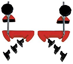 BESSEY Gehrungs‑Spannsystem MCX, Gehrungsspannsystem für Winkel von 22,5°, 30°, 45° und 60°, Gleichmäßiger Druck auf die Gehrung, Gewicht 0,70 Kg