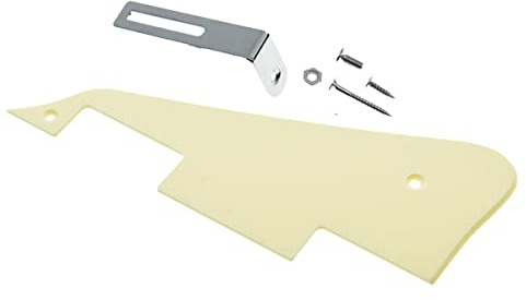 Kaish singolo crema 1 ply LP chitarra Pickguard con Chrome staffa per Epiphone Les Paul