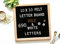 Felt Letter Board 10*10 inch Wooden Frame DIY Message Board Memo Menu Notice Kitchen Notes Board with 460 White & Gold Coloured Letters Numbers Symbols Emojis for Home,Restaurant,Party,Wedding