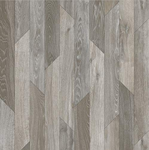 247Floors Forli Modern Wood Plank Effect Vinyl Flooring 2.3mm Realistic Foam Backed Slip Resistant Lino (3.5m x 3m / 11ft 5 x 9ft 10, Beige Modern Planks)