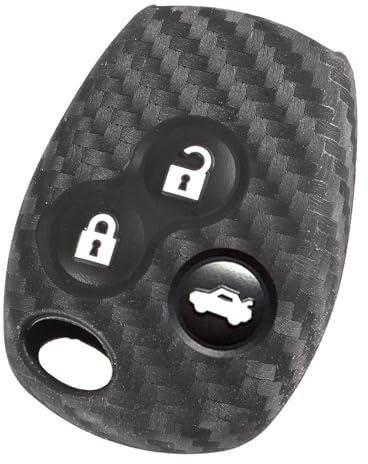 Berfea Autoschlüssel Hülle für 3 Tasten kompatibel mit Renault Renault Dacia Modus Laguna Megane Clio 3 Twingo Kangoo 2 Fernbedienung CV9300 (3 Tasten)
