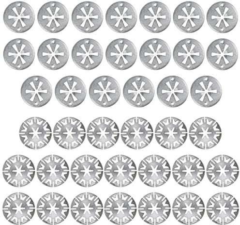Starlock Lot de 40 rondelles de sécurité en acier inoxydable 304 Starlock pour différentes voitures