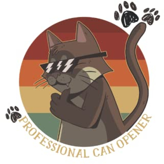 Super Cool Cat With Sunglasses - Professional Can Opener: Notebook, Diary, Exercise Book - 120 Pages - 6x9.