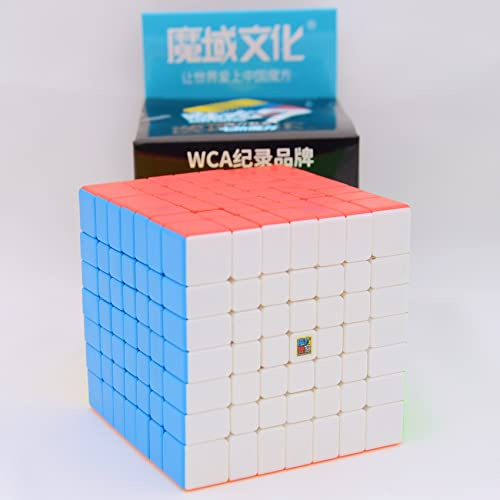 Bukefuno MoYu Meilong 7X7 Speed Puzzle Cube MFJS 7X7 V2 Magic Cubes Moyu Cube Stickerless Meilong 7X7X7 Cubing Classroom Speed Education Toys