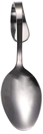 Kichvoe Cucchiaio Da Disegno Chef Servire Cucchiai Cucchiaio Da Cucina Con Manico Piegato Di Zucchero Di Metallo Stoviglie Bambino Bocca Conica Arco