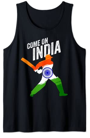 Indian Cricket Jersey India Cricket Team Lover Supporter Tank Top